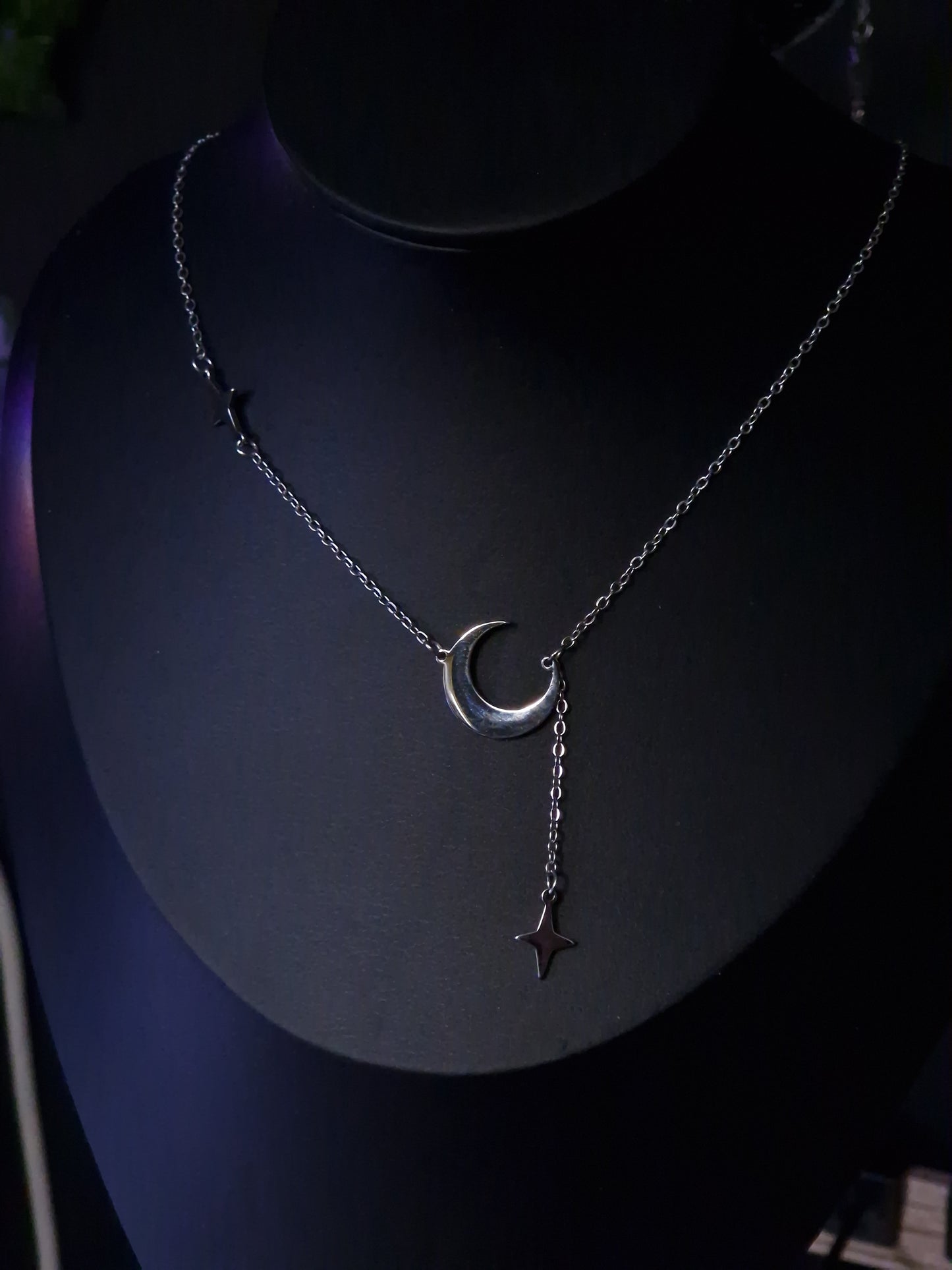 Halbmond Kette silber