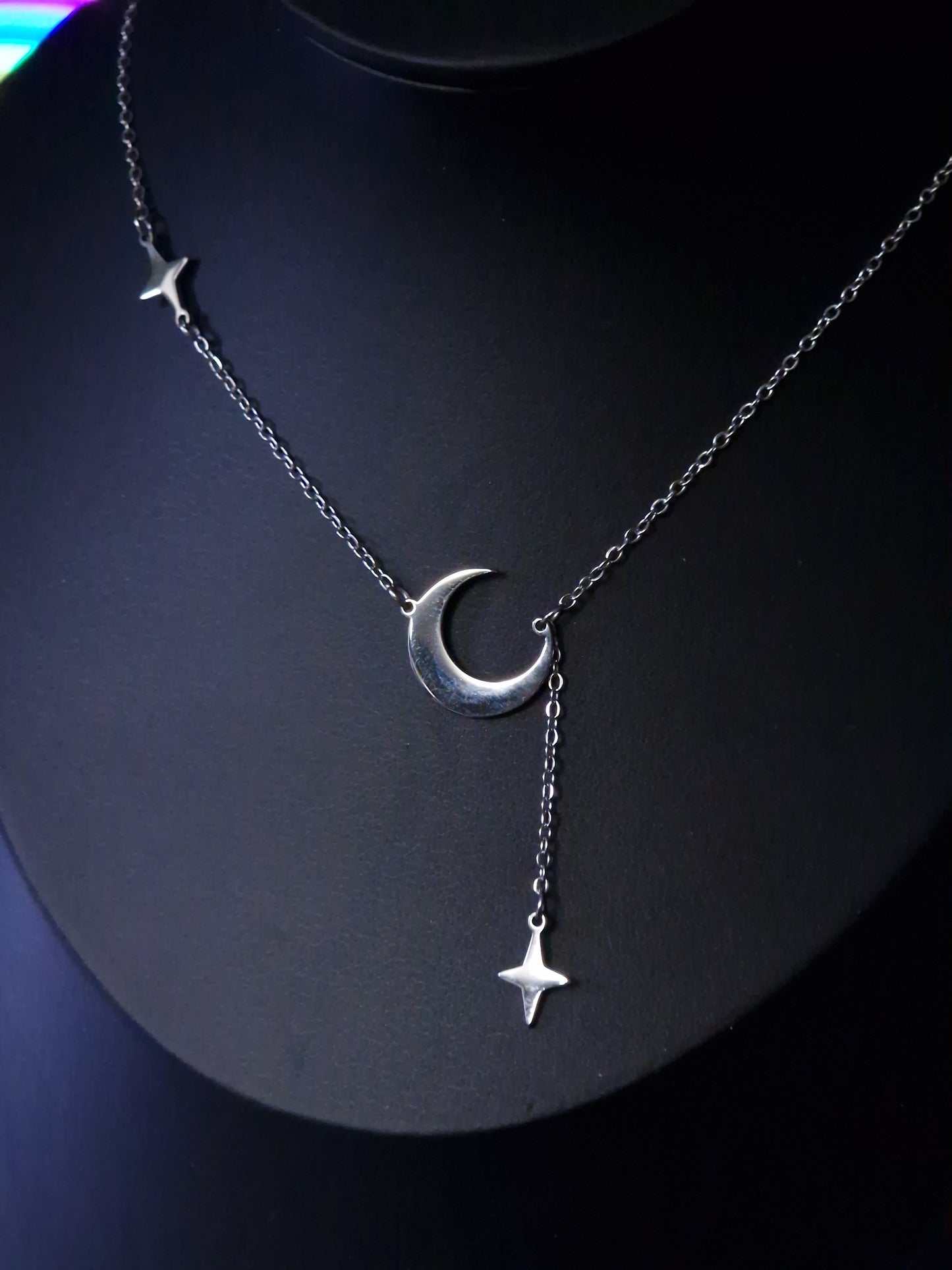 Halbmond Kette silber