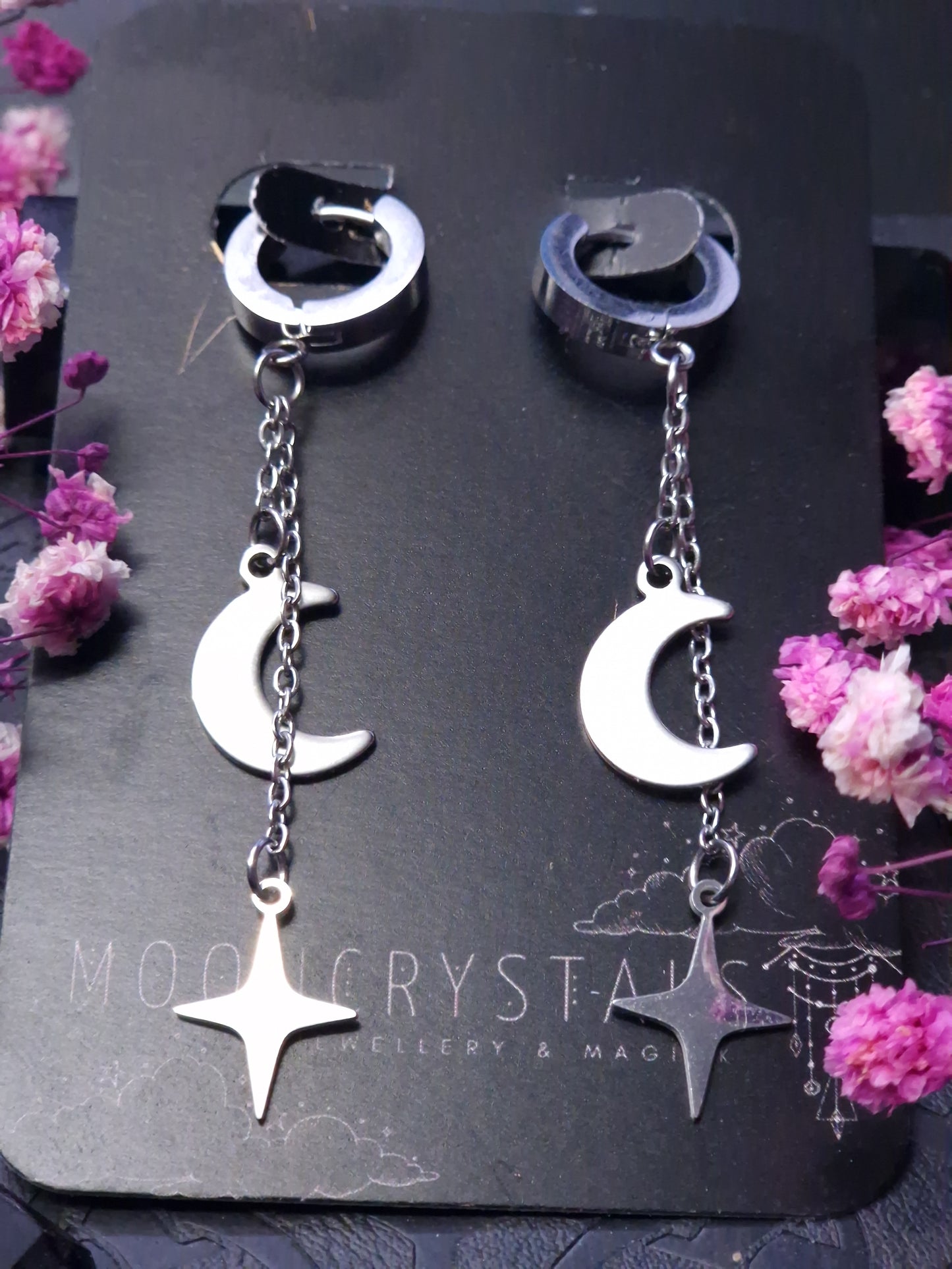 Stern & Mond Ohrringe silber