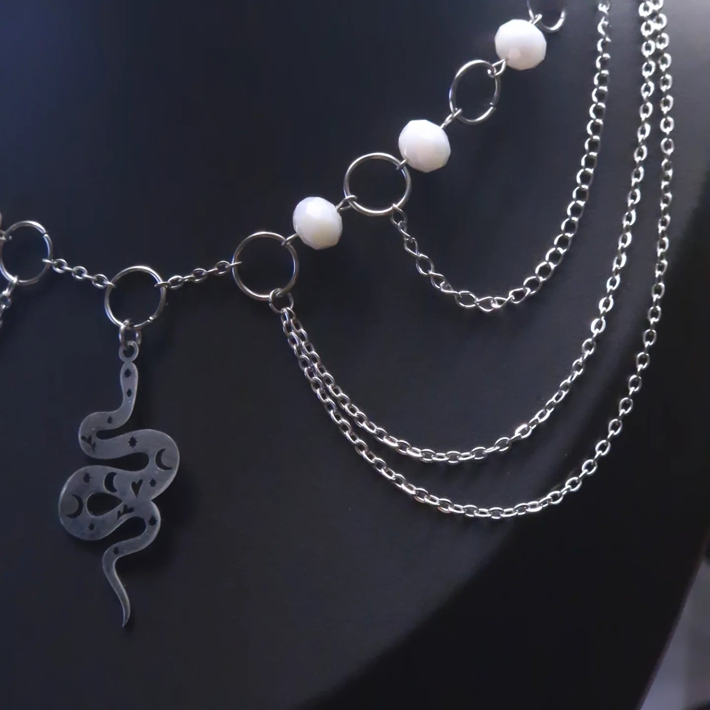 Schlangen Collier silber