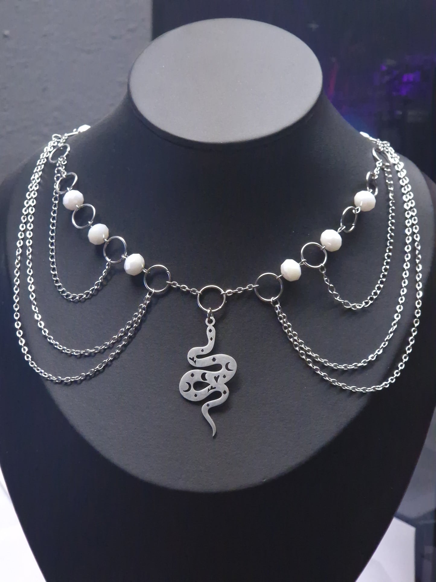 Schlangen Collier silber