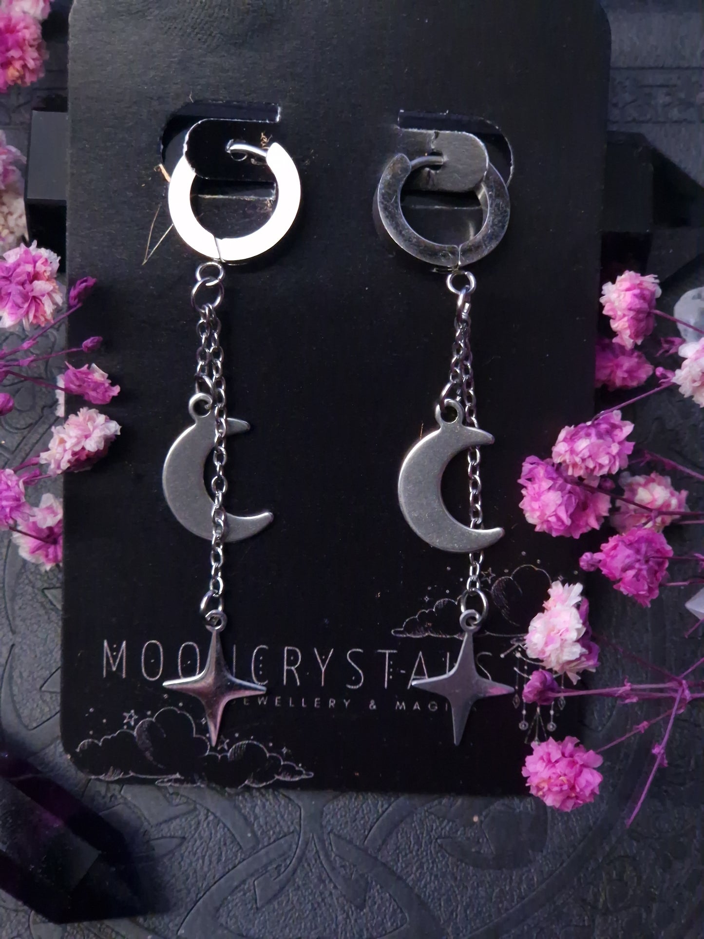 Stern & Mond Ohrringe silber