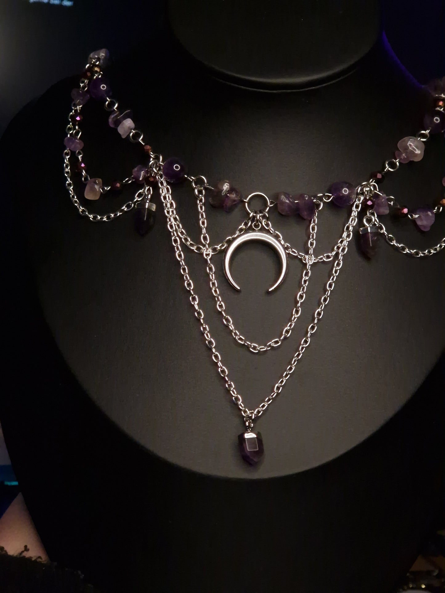 Amethyst Collier Halbmond 'Queen'