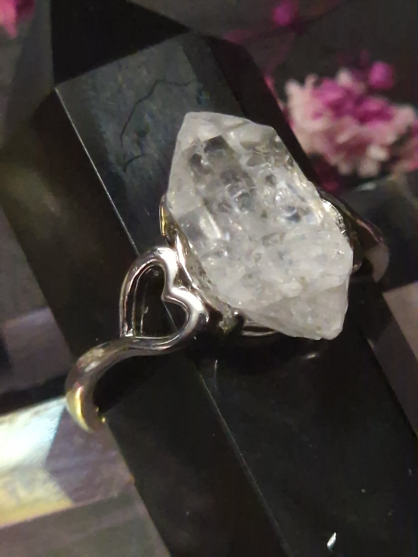 Bergkristall Ring silber