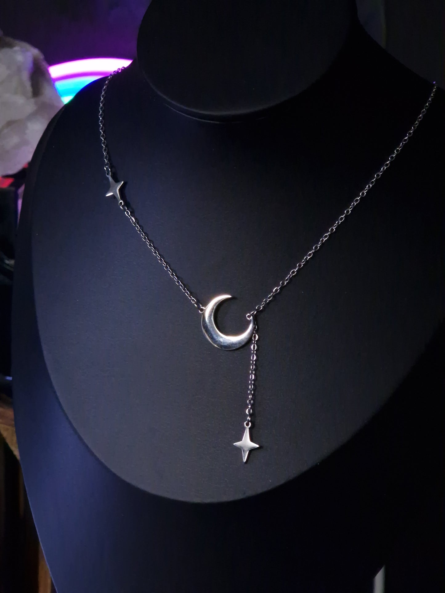Halbmond Kette silber