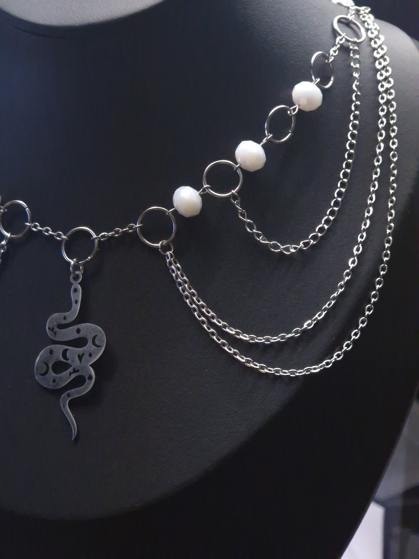 Schlangen Collier silber