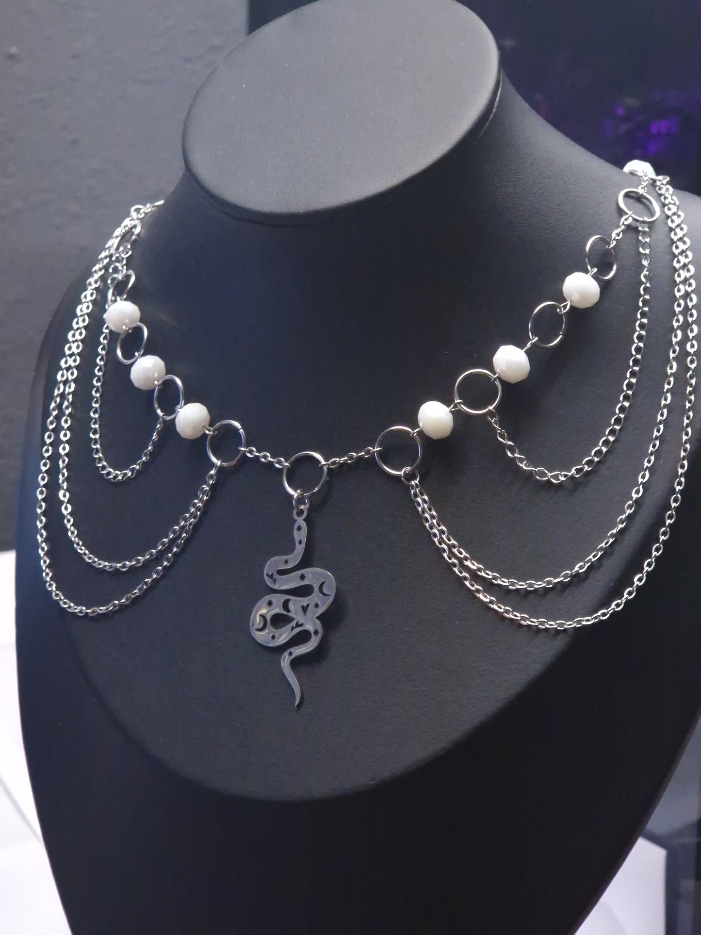 Schlangen Collier silber
