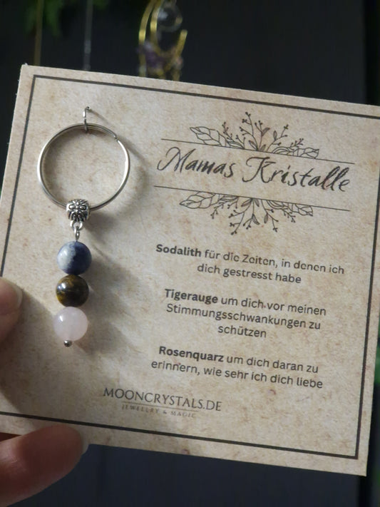 Schlüsselanhänger 'Mama's Kristalle'