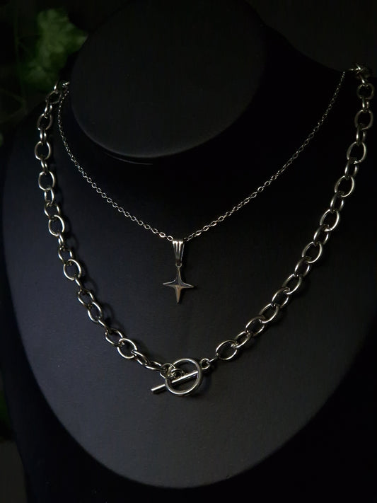 Layering Kette 'Mimi' silber