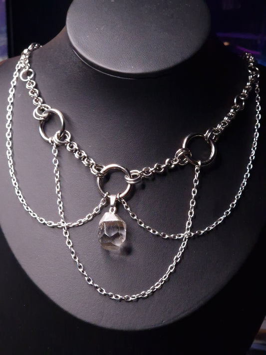 Chainmaille Kette silber 'Moonshine'