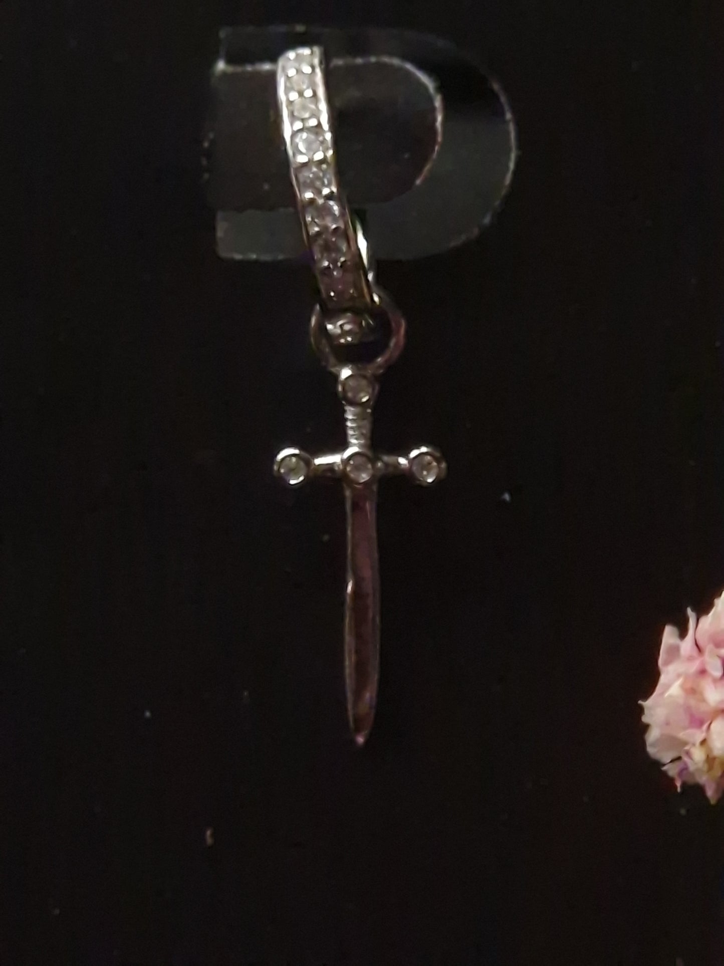 Schwert Ohrringe silber