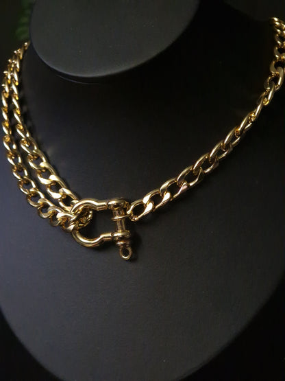 Große Gliederkette 'Chunky' gold