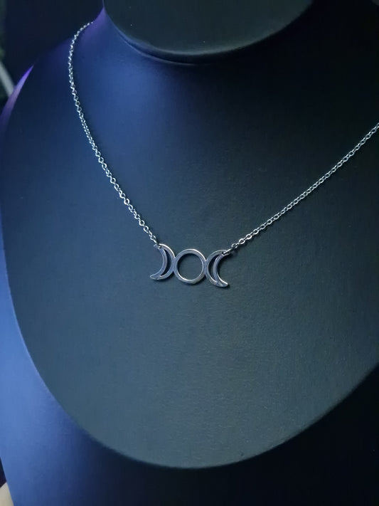 Triplemoon Kette silber