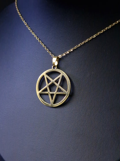 Pentakel Kette gold