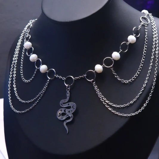 Schlangen Collier silber