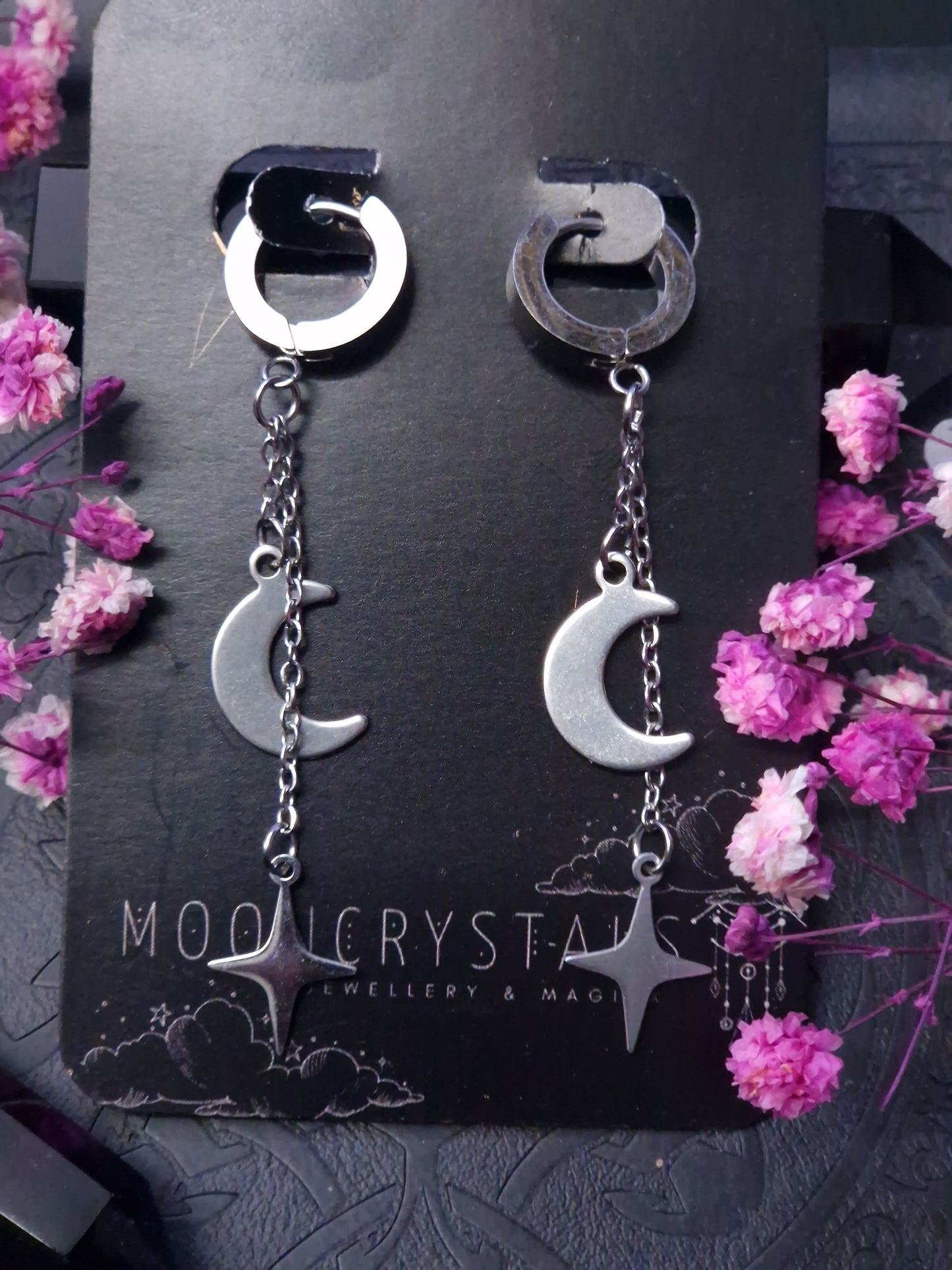 Stern & Mond Ohrringe silber